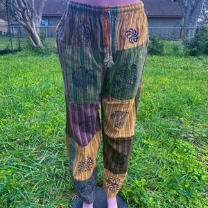Beautiful boho hippie patchwork pants